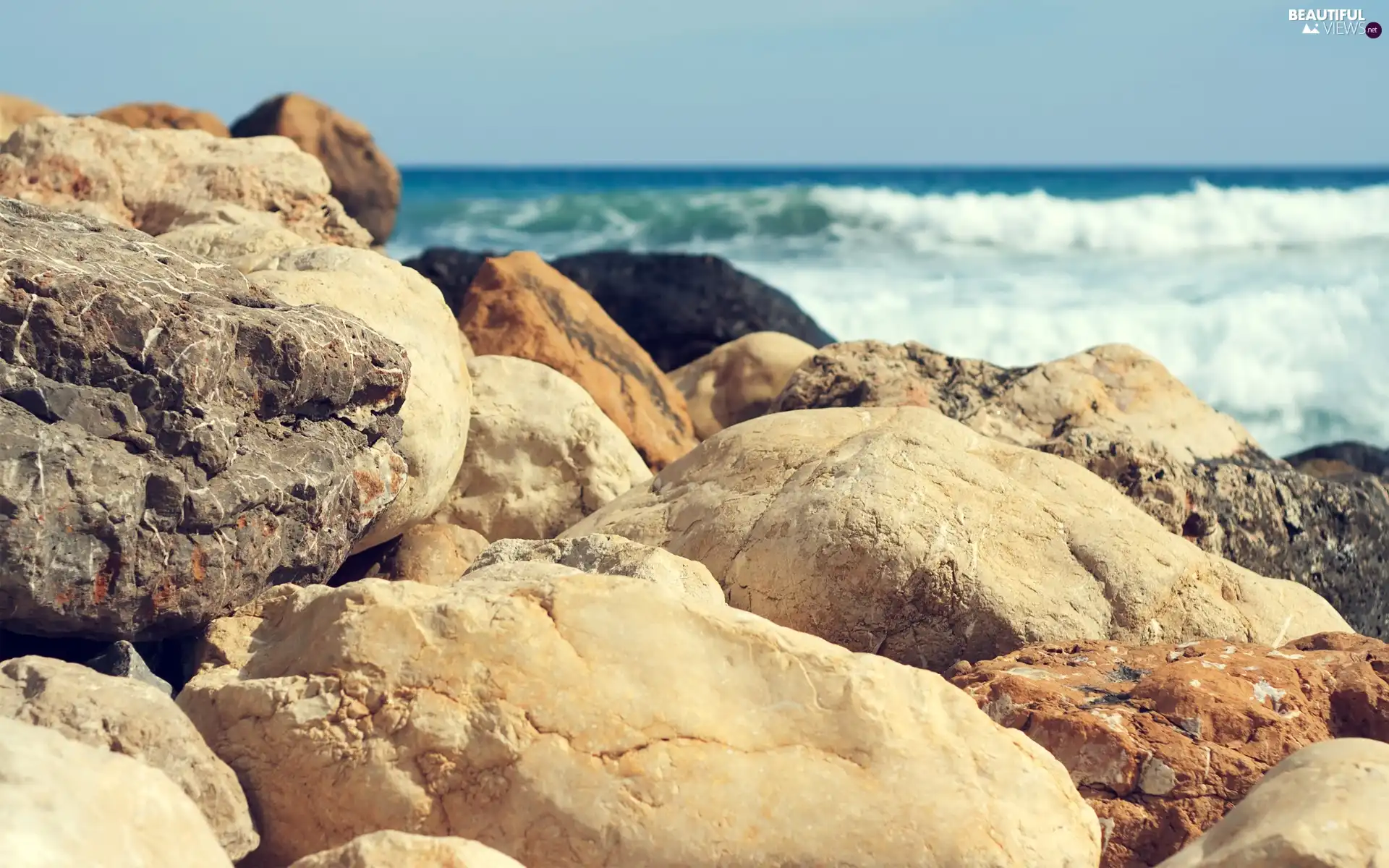 sea, Big, Stones