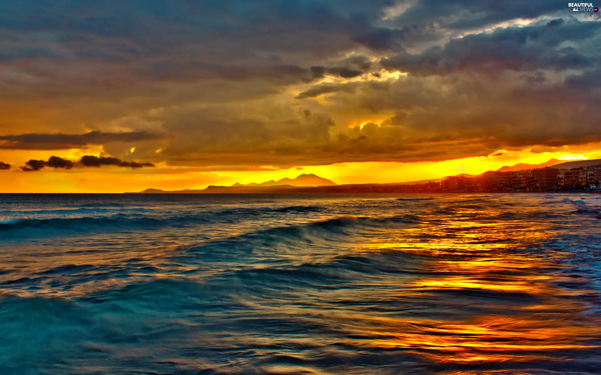 Waves, sea