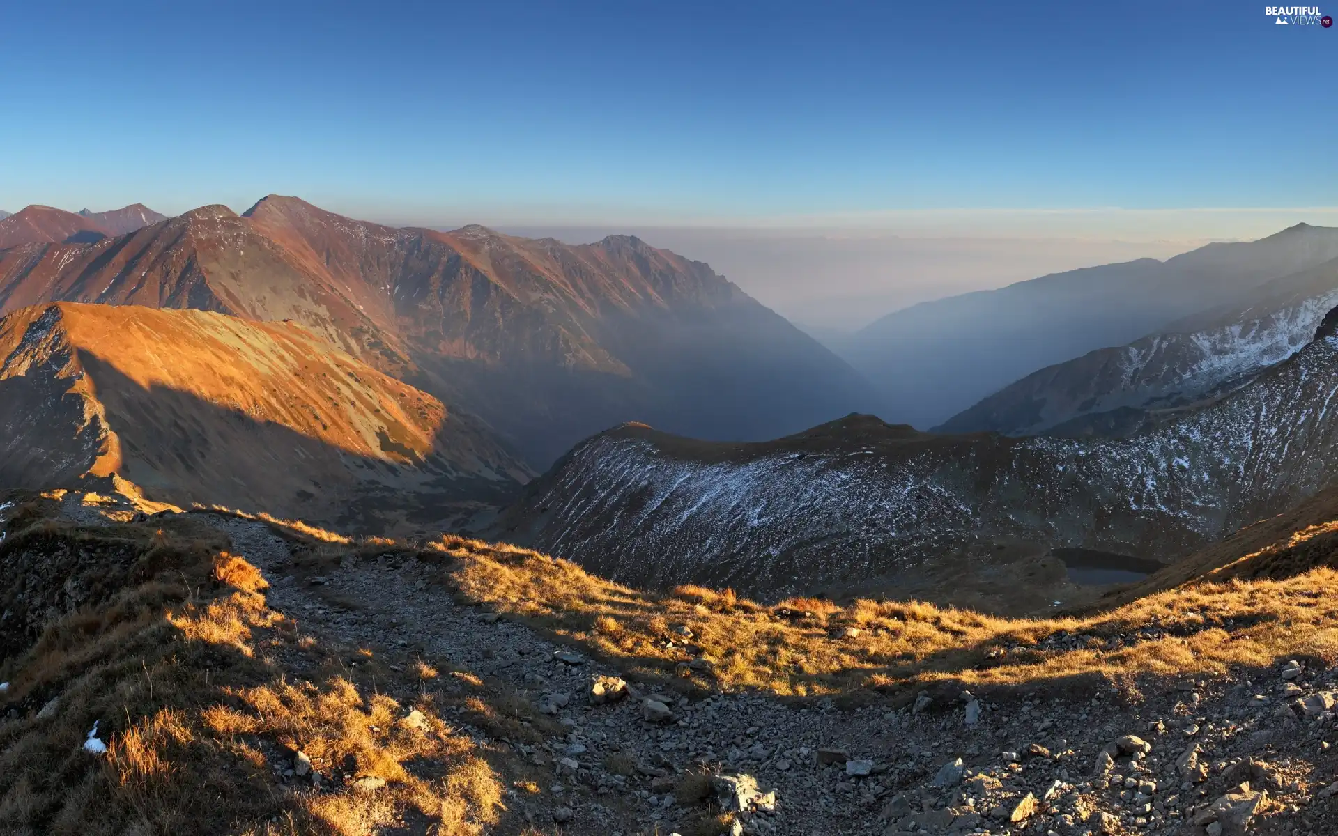 Sky, ridges, Mountains