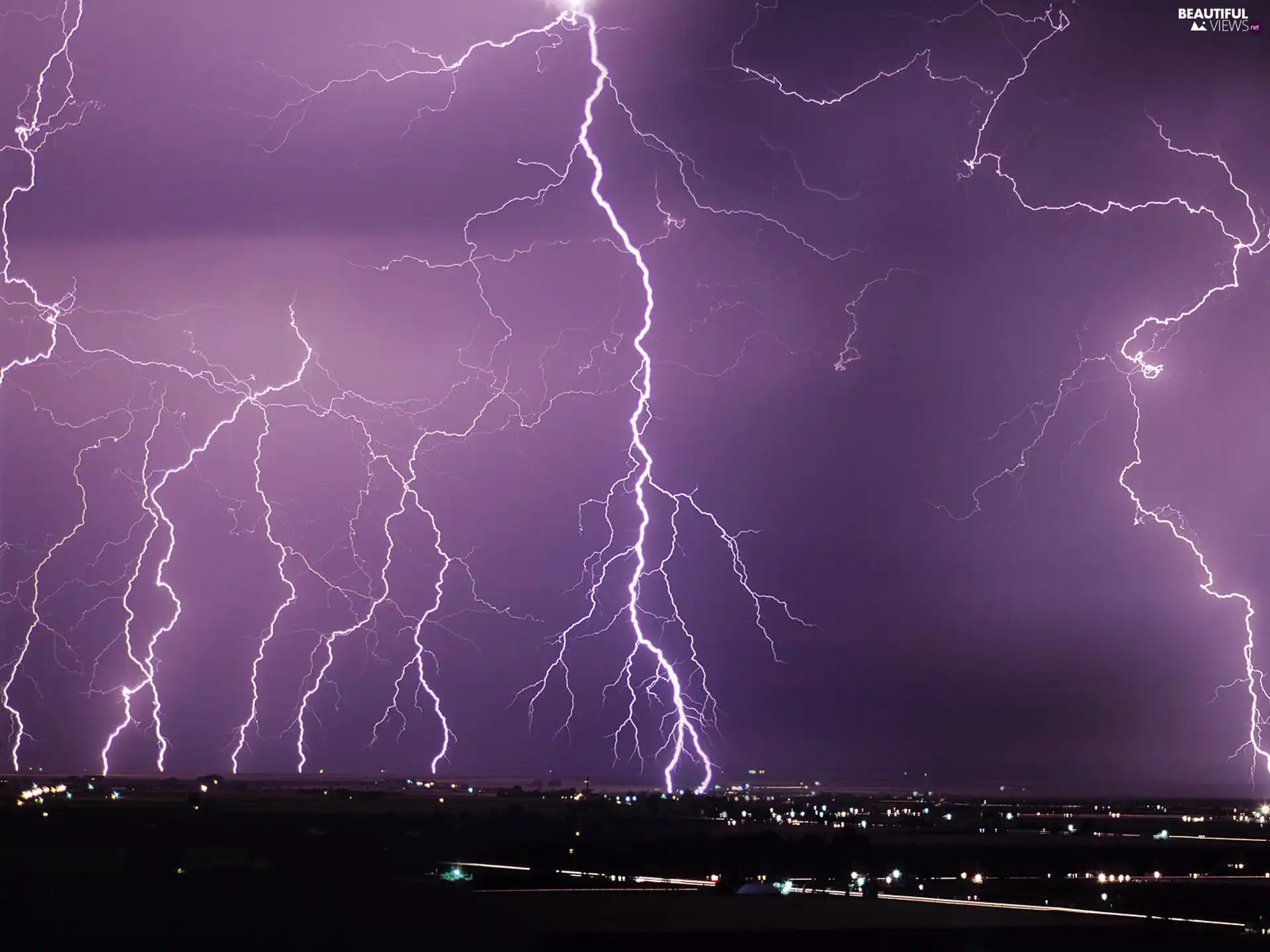 Idaho, lightning, Snake River Valley