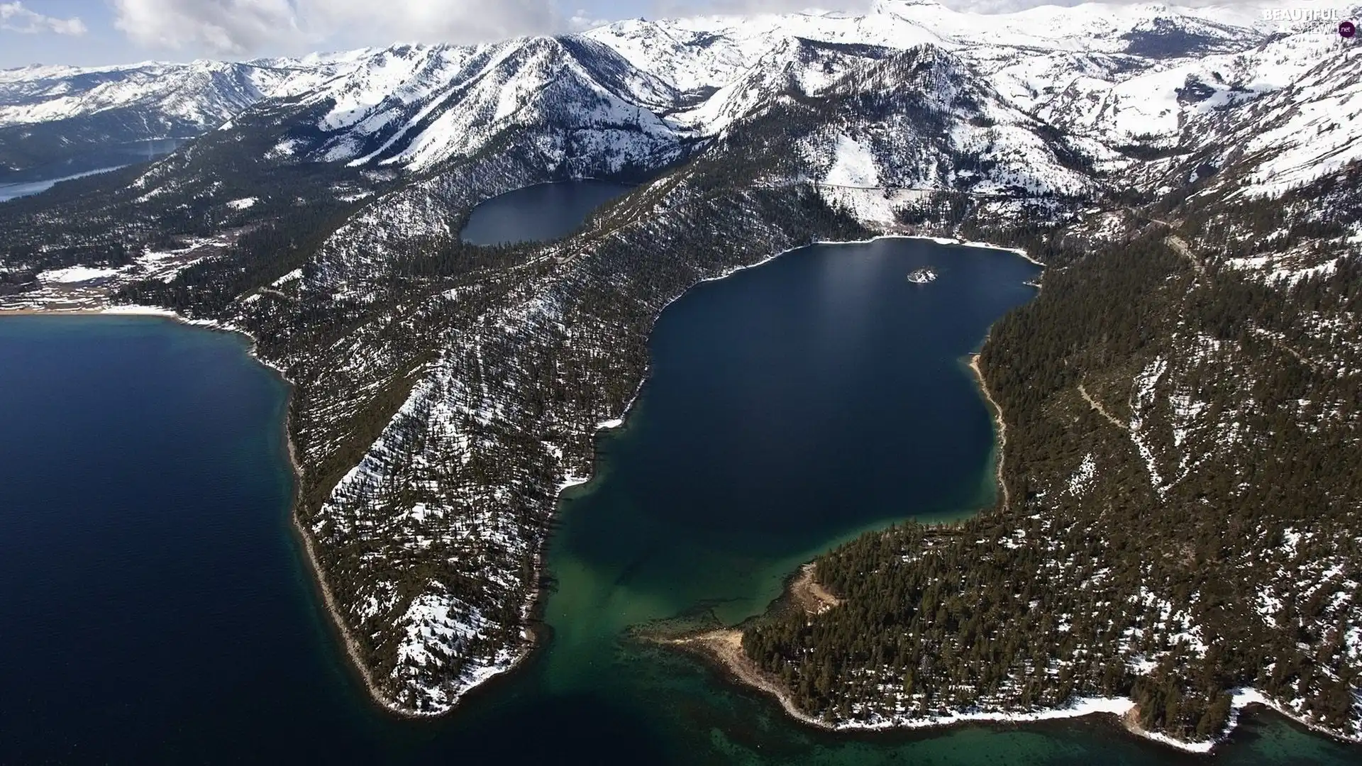 snow, Mountains, Gulf