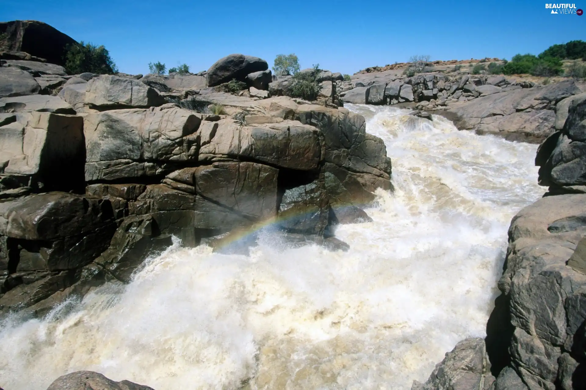 Stones, tear, River