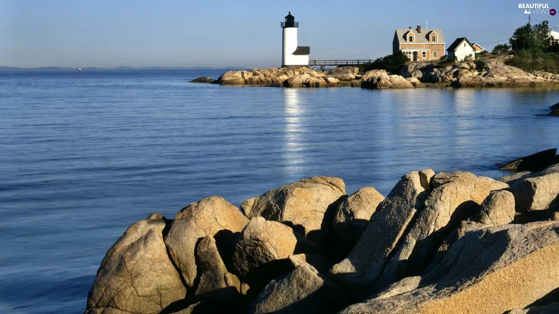 Stones, Lighthouses, sea