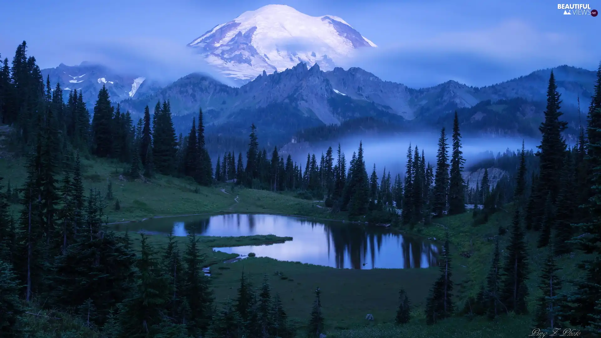 Mountains Mount Rainier National Park Stratovolcano Mount Rainier