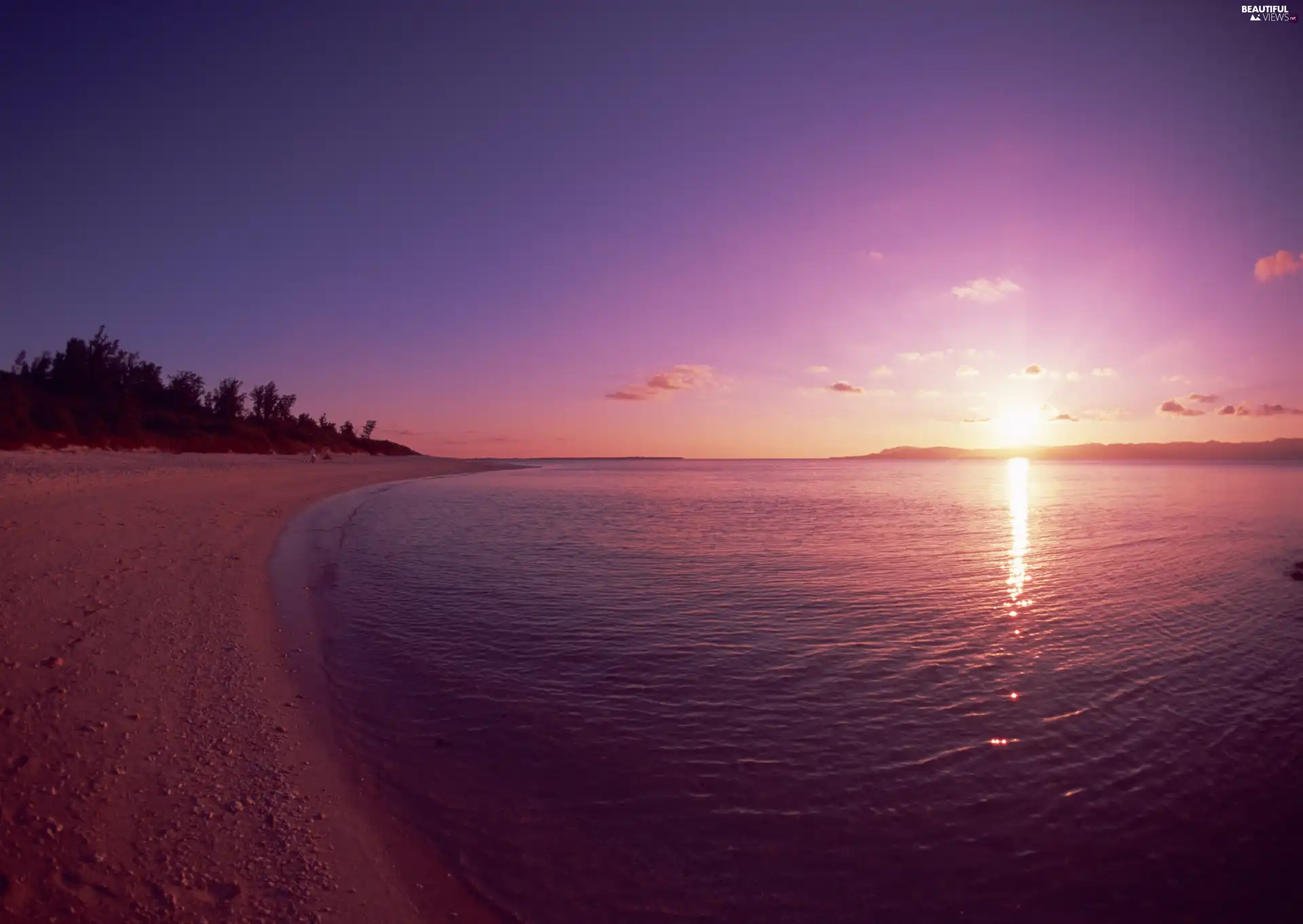 Beaches, west, sun, lake