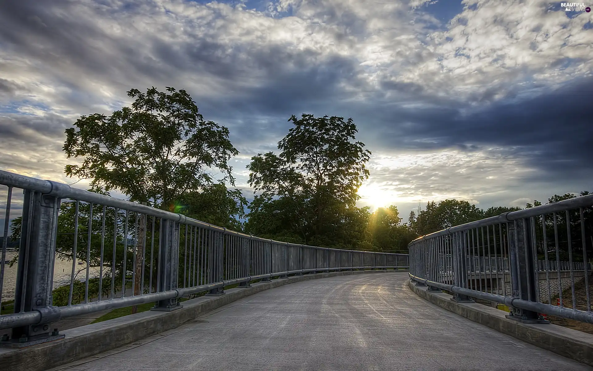 Way, east, sun, bridge