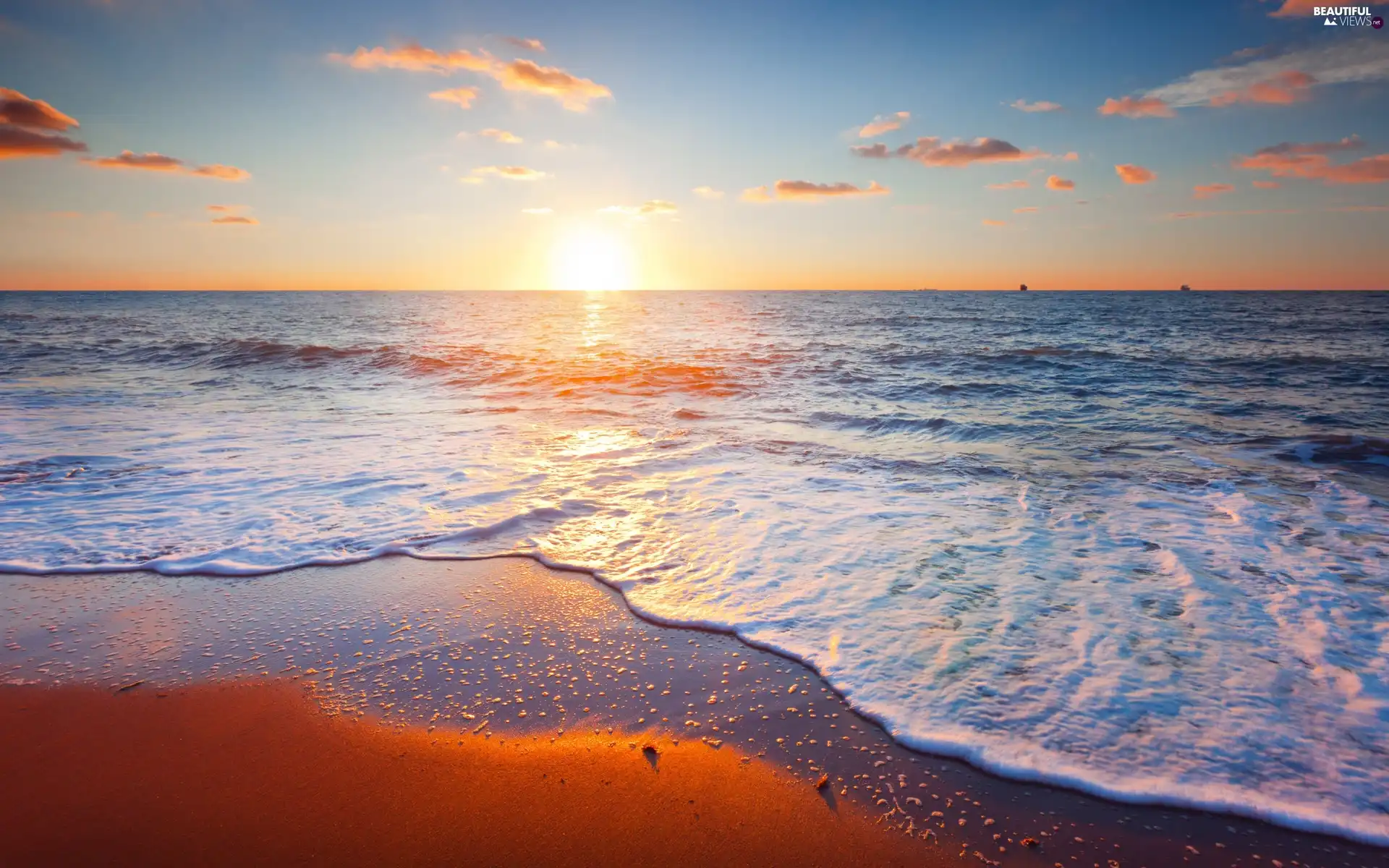 sun, sea, west