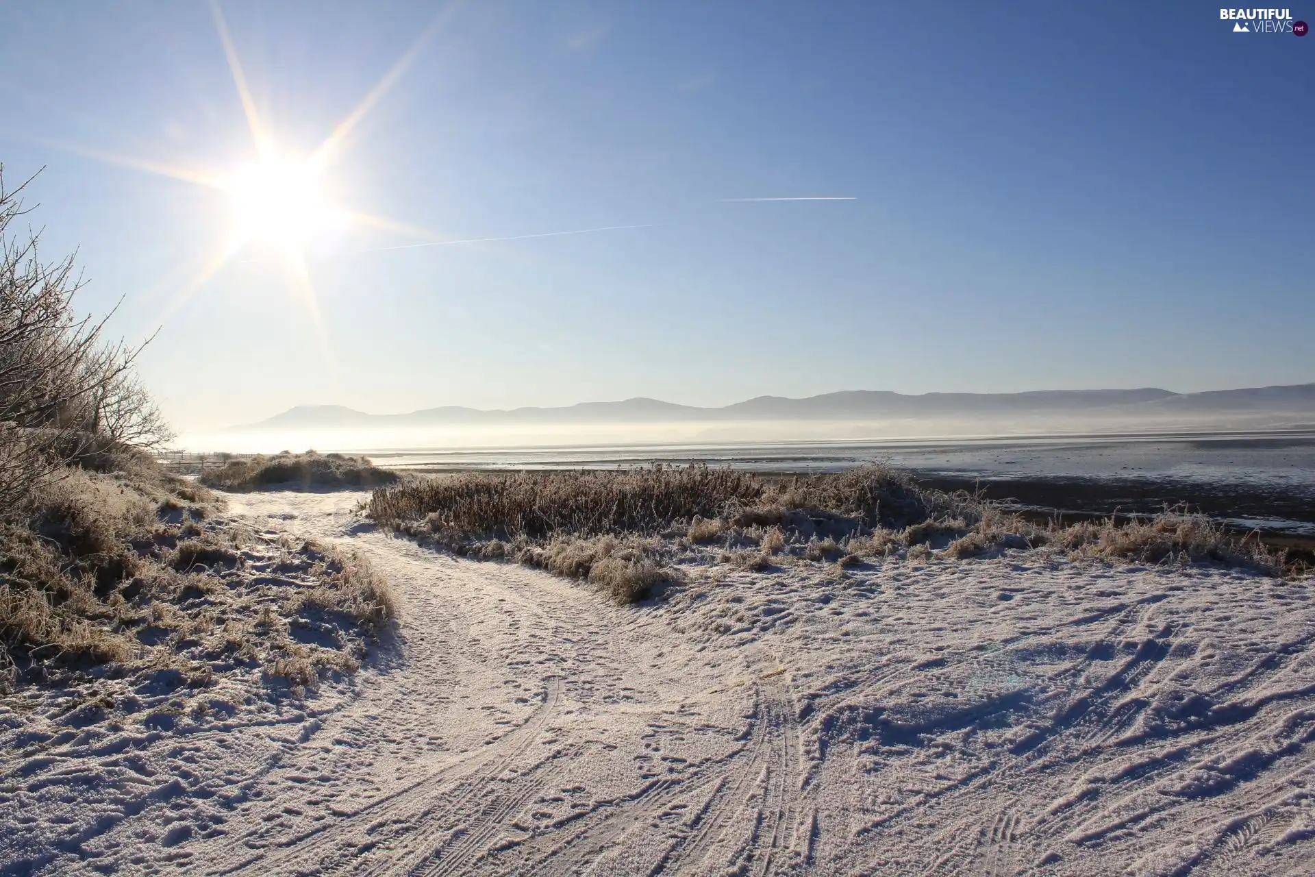 Sligo Strandhill, rays, sun, White frost