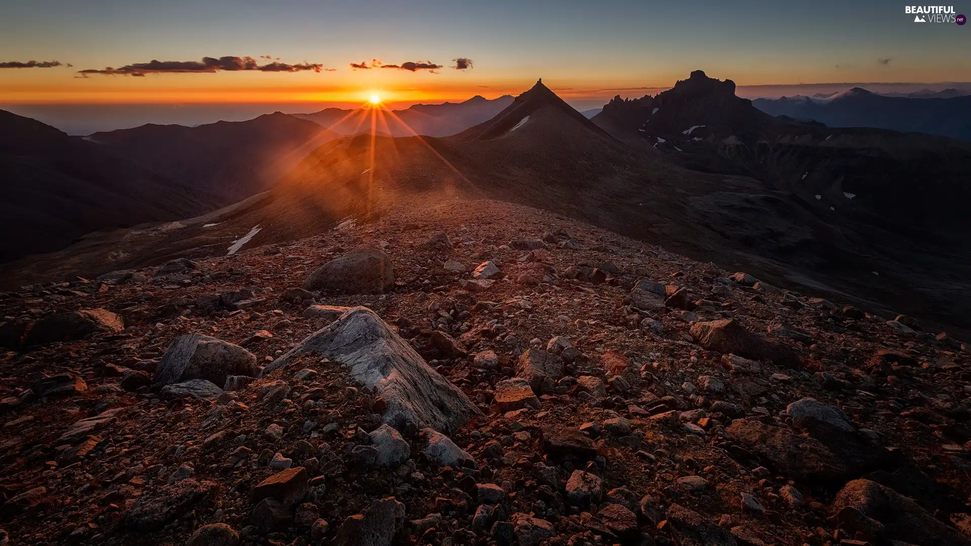 Stones, Mountains, Great Sunsets