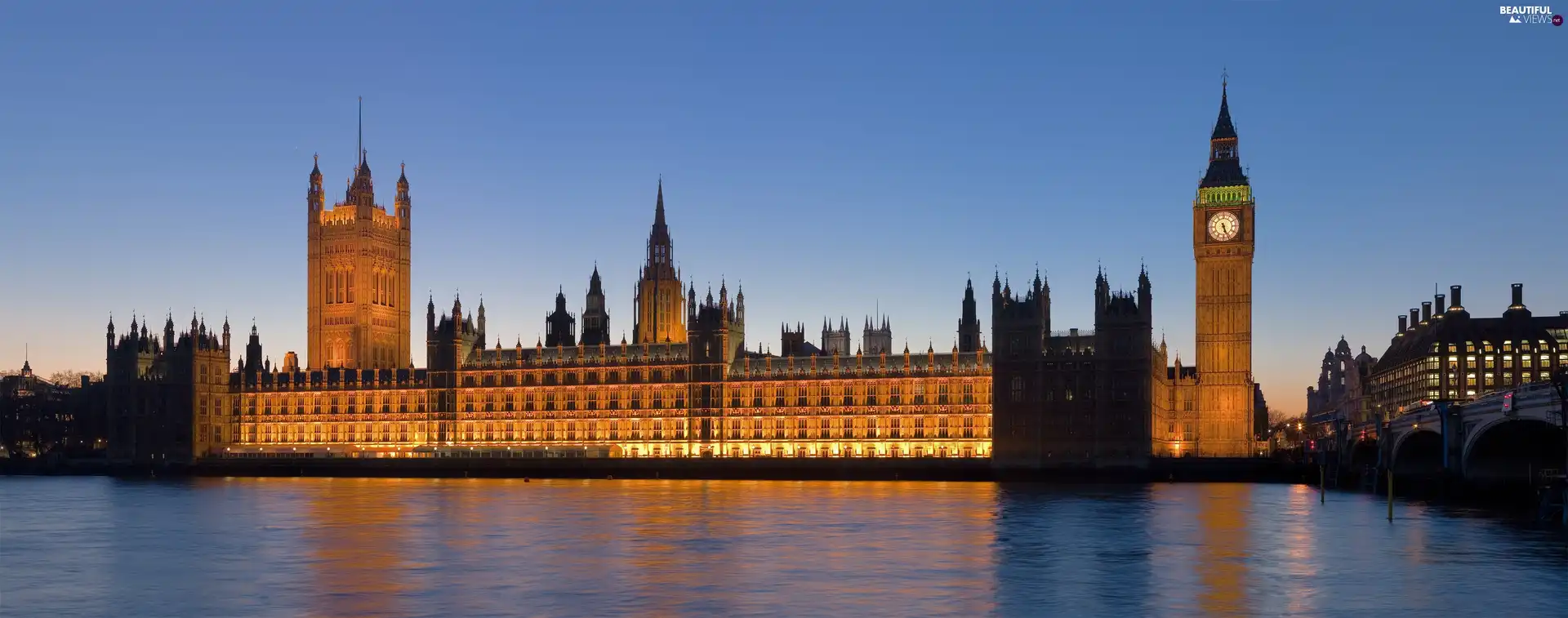 thames, London, Westminster, Big Ben, palace