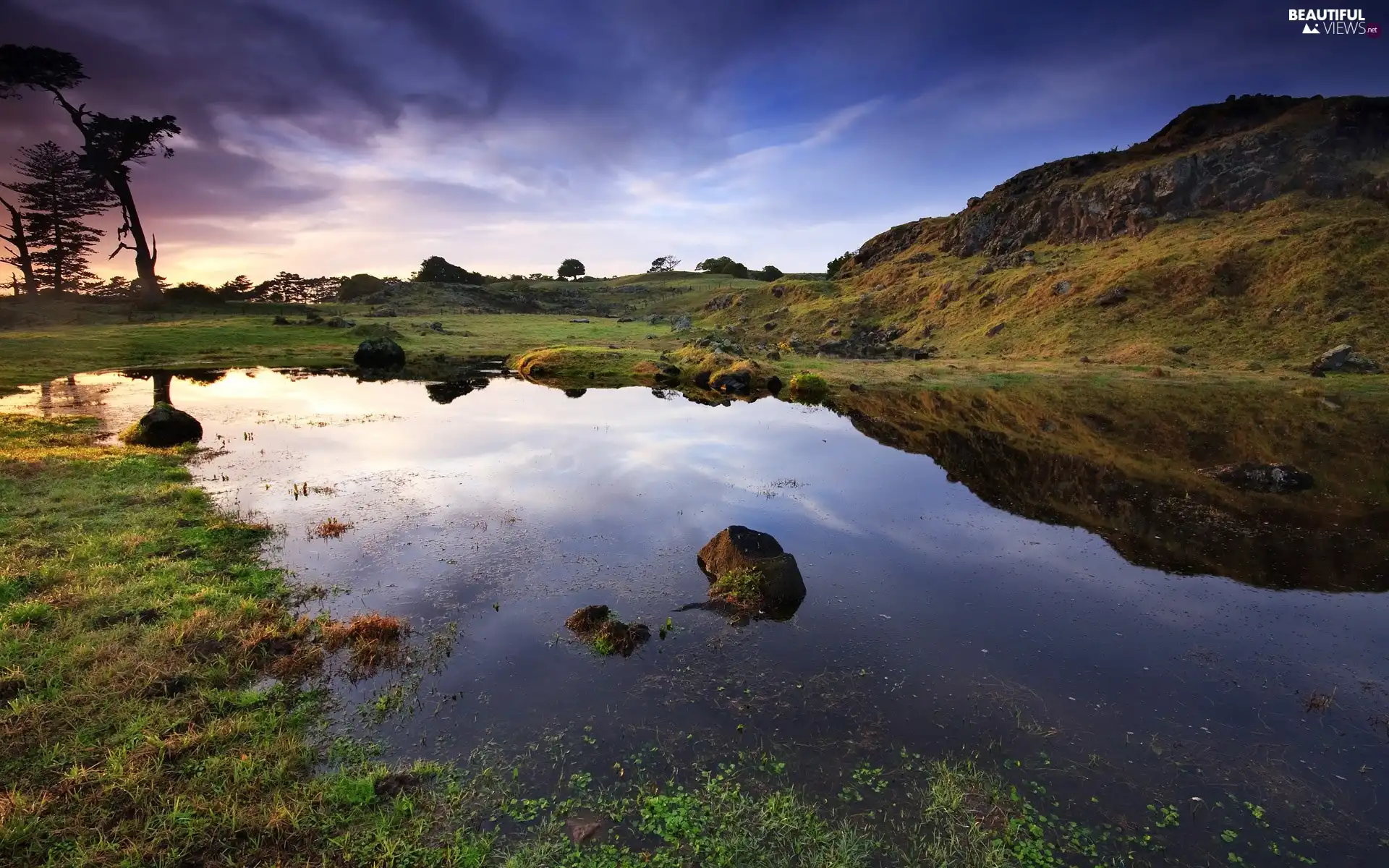 medows, lake, The Hills