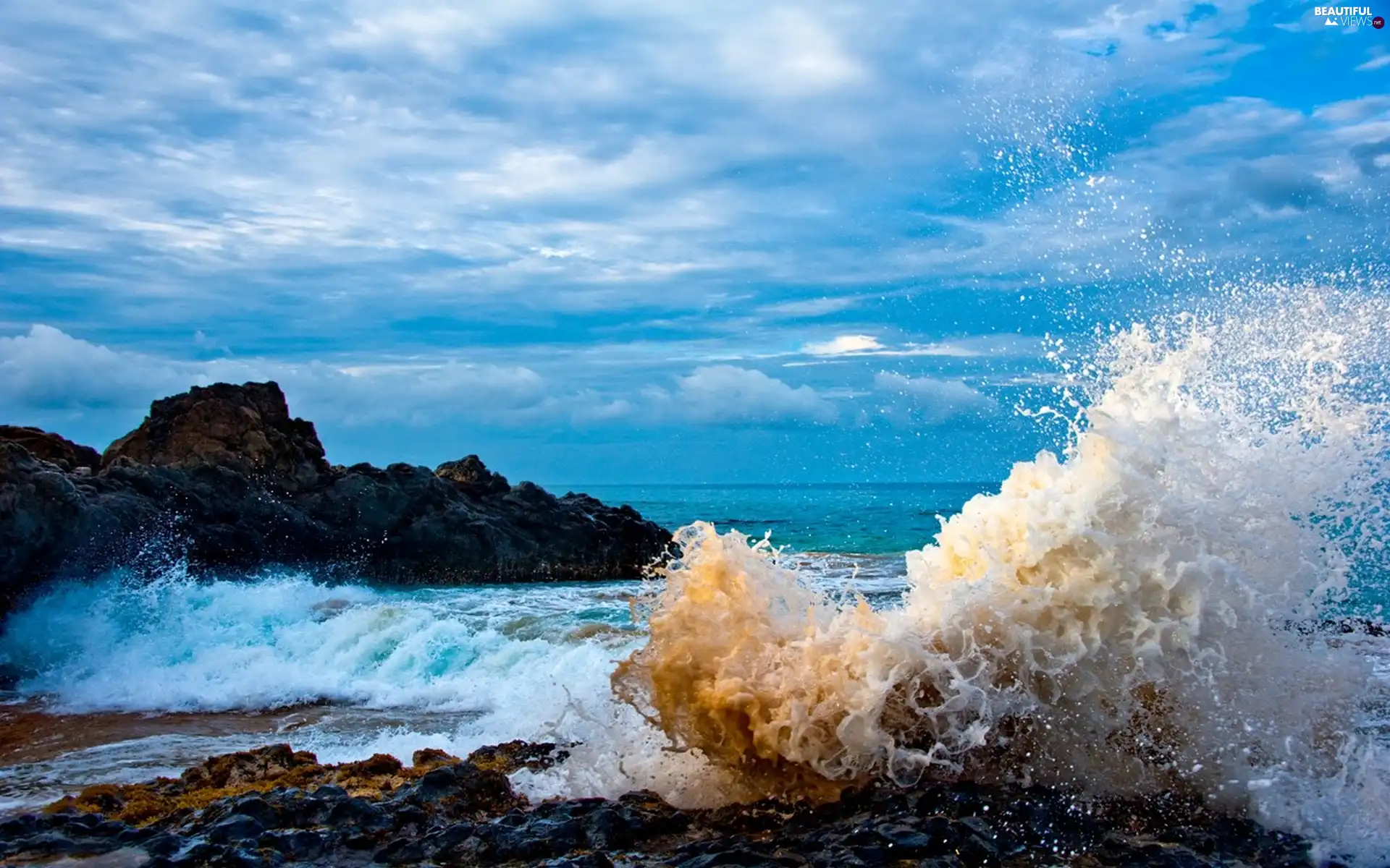 Tides, sea, Foam