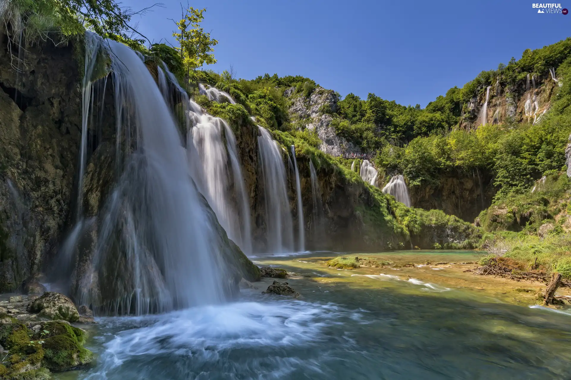 trees, Coartia, VEGETATION, Plitvice Lakes National Park, viewes, waterfalls