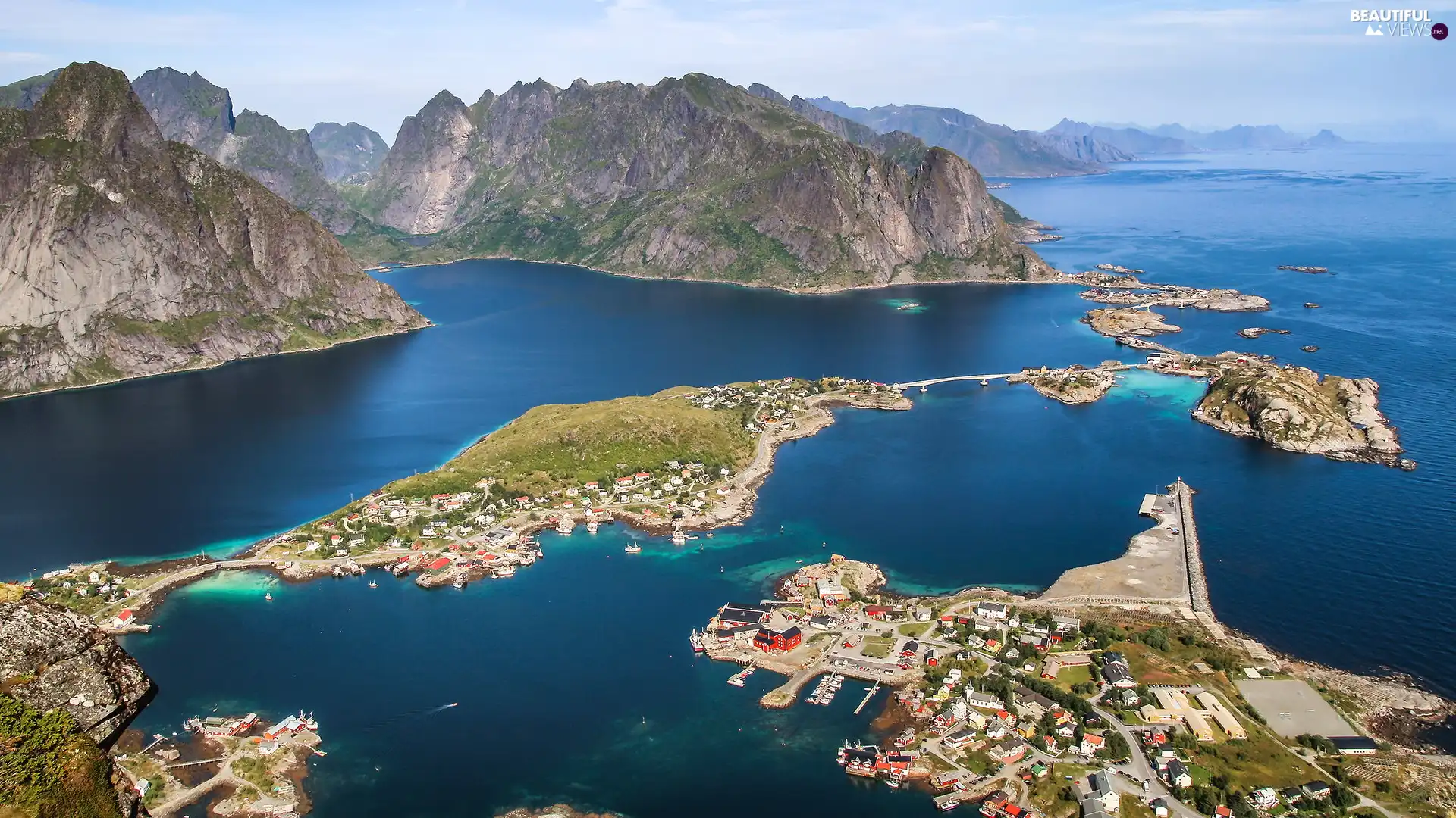 Lofoten, Norway, Mountains, Villages, North Sea