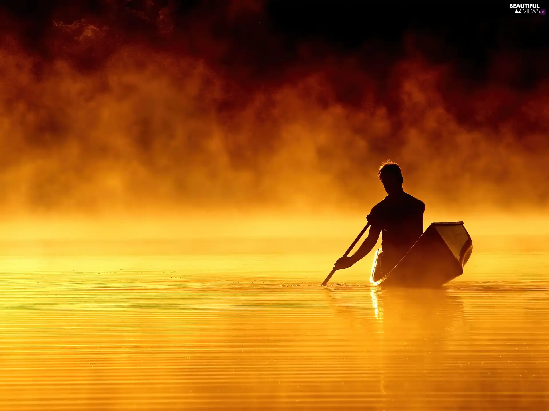 water, Boat, oarsman
