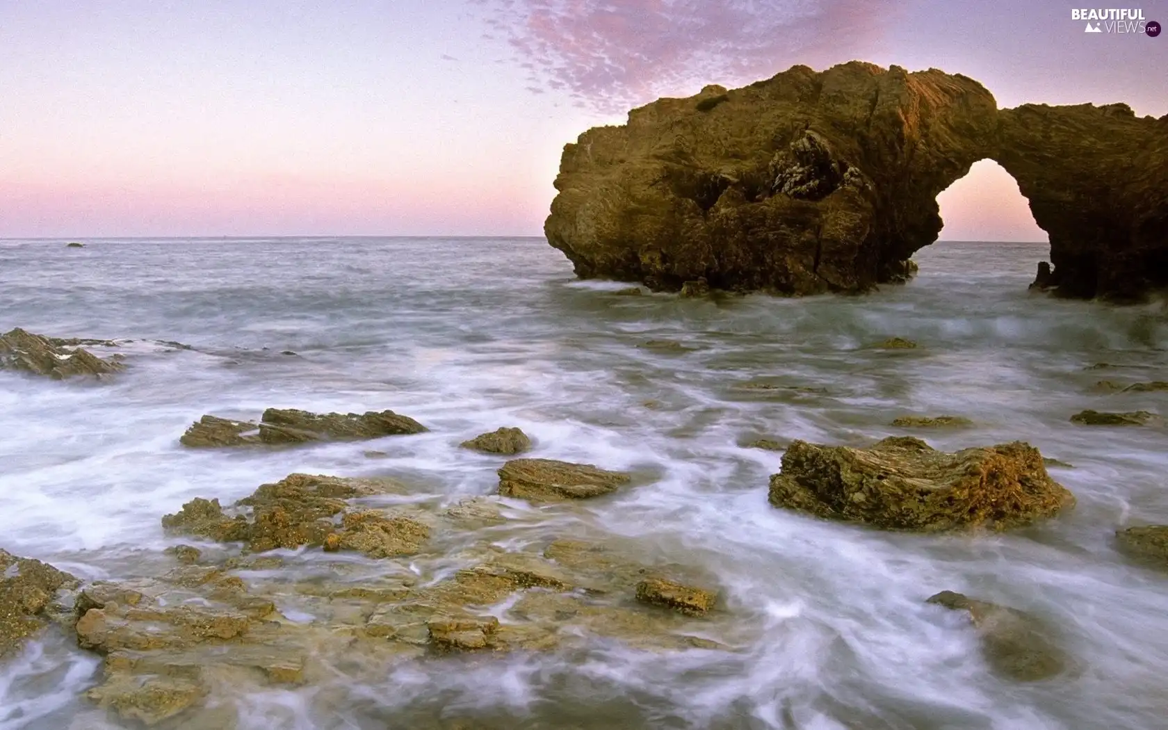 rocks, water