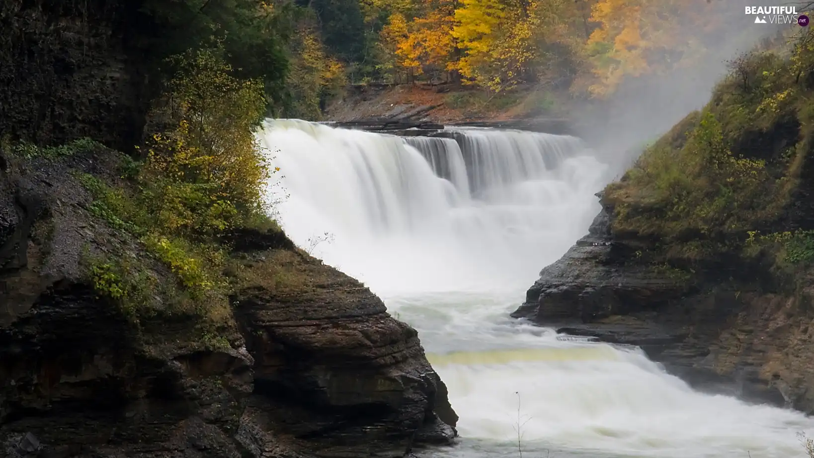 River, waterfall