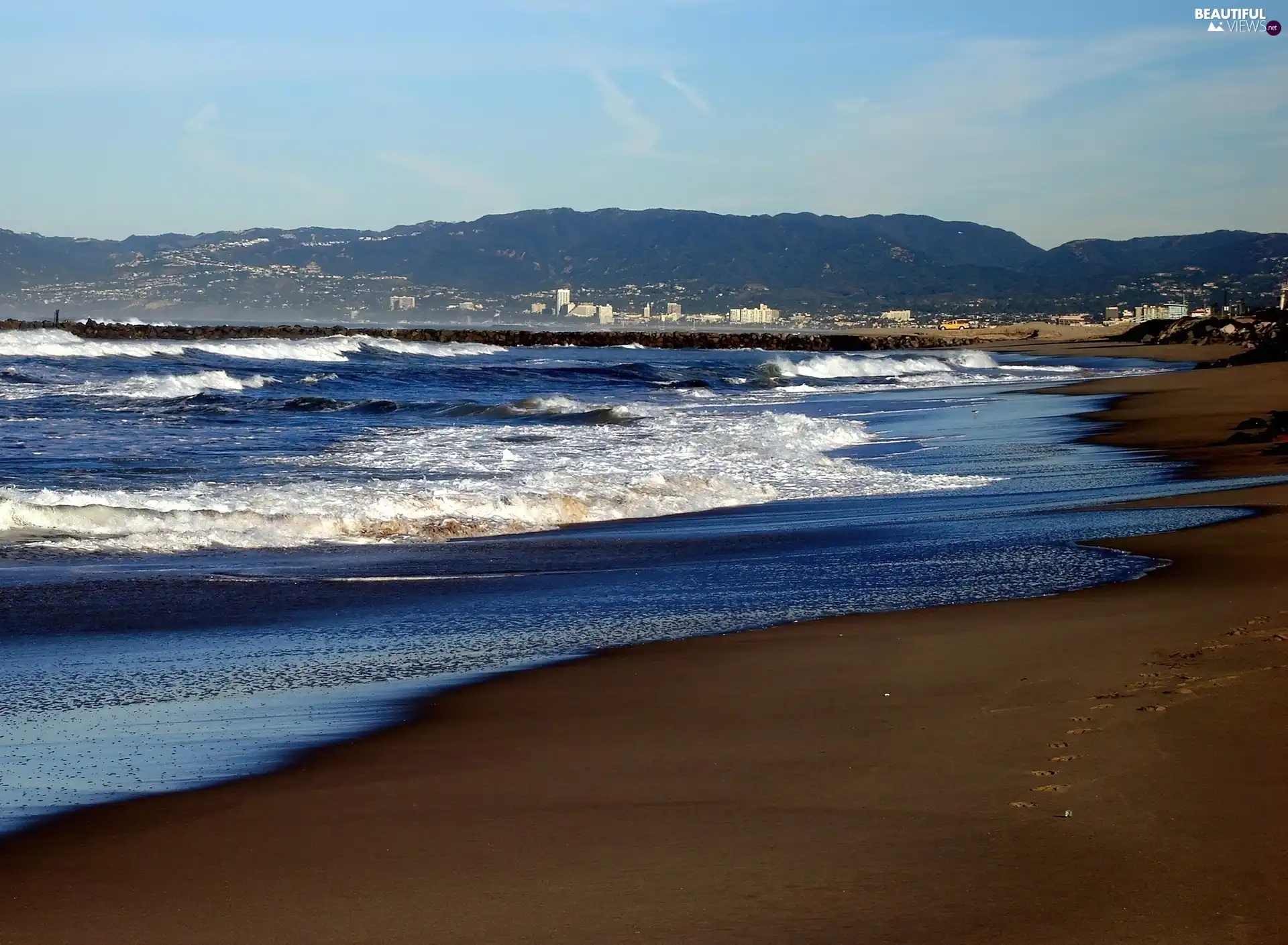 Beaches, Sand, Waves, sea