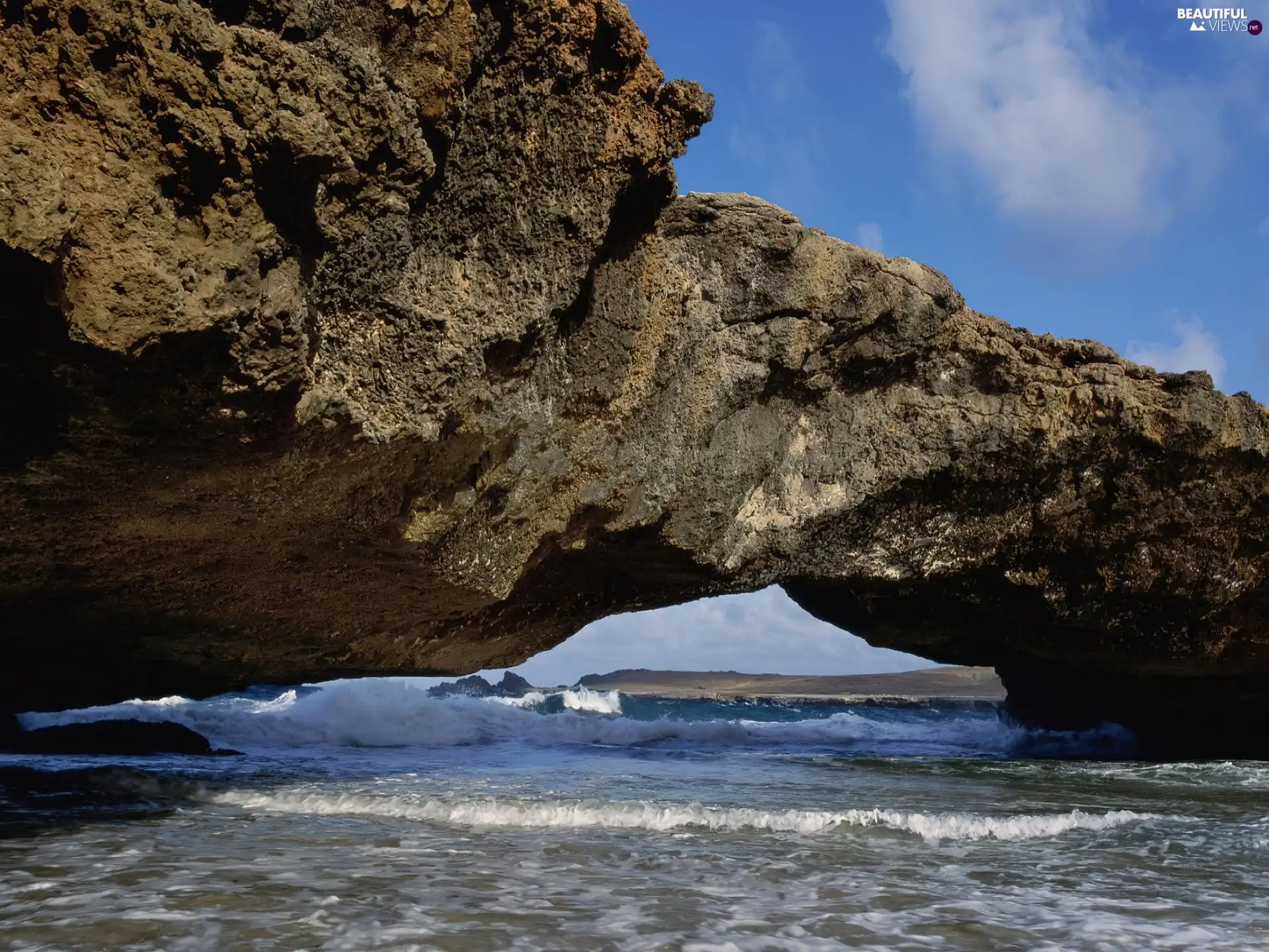 Waves, sea, Rocks