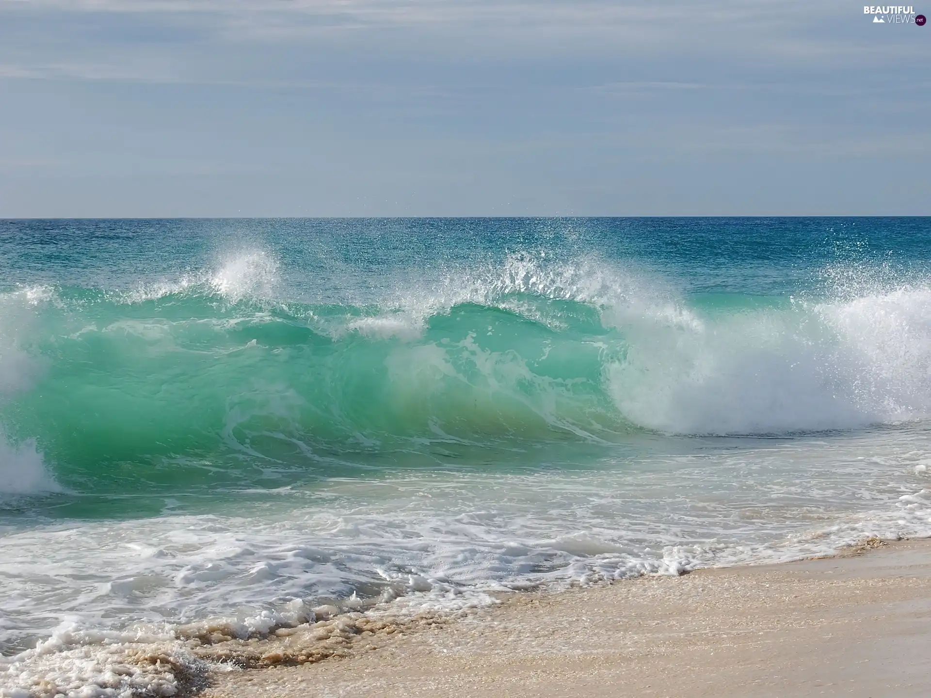 Waves, Beaches, sea