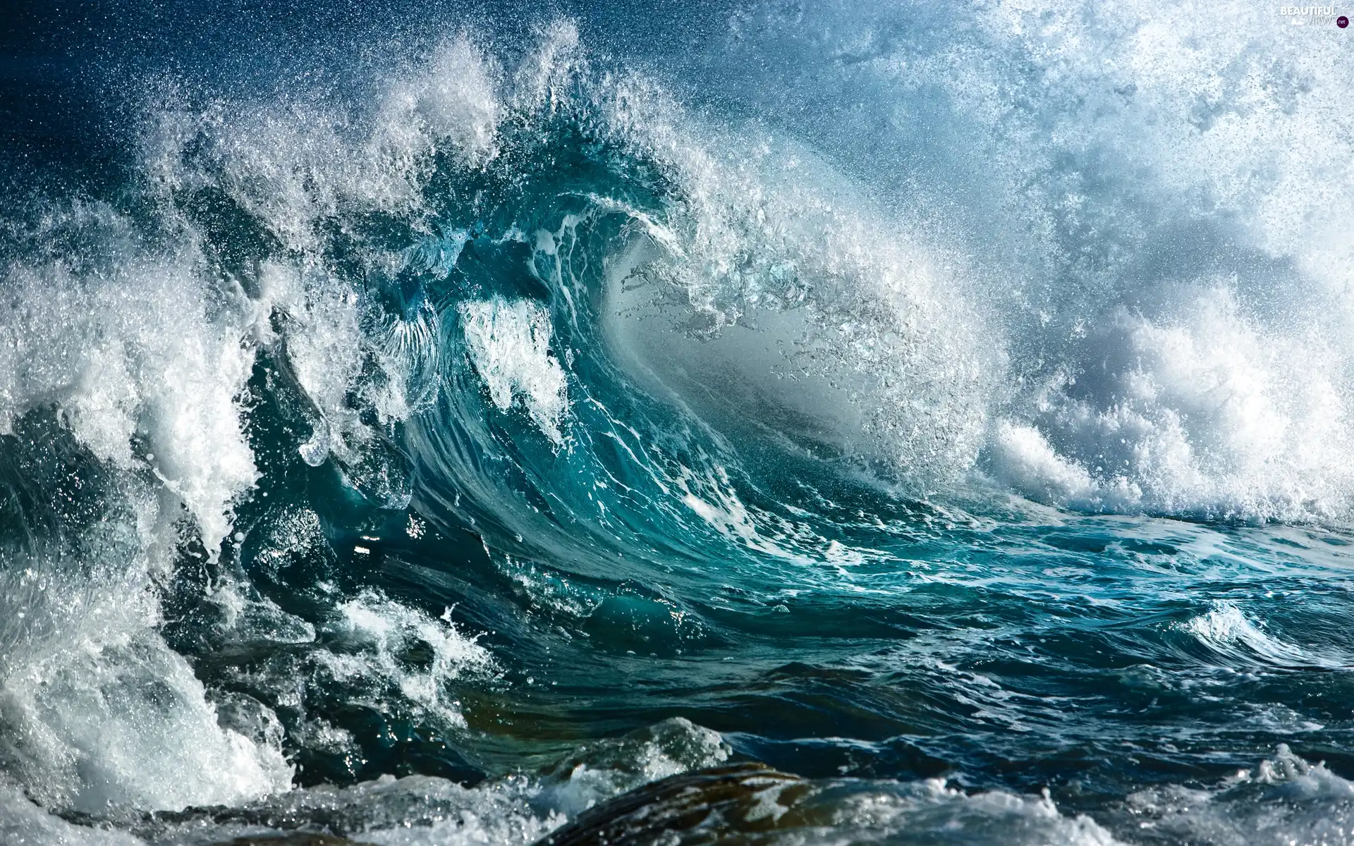 Waves, rough, sea