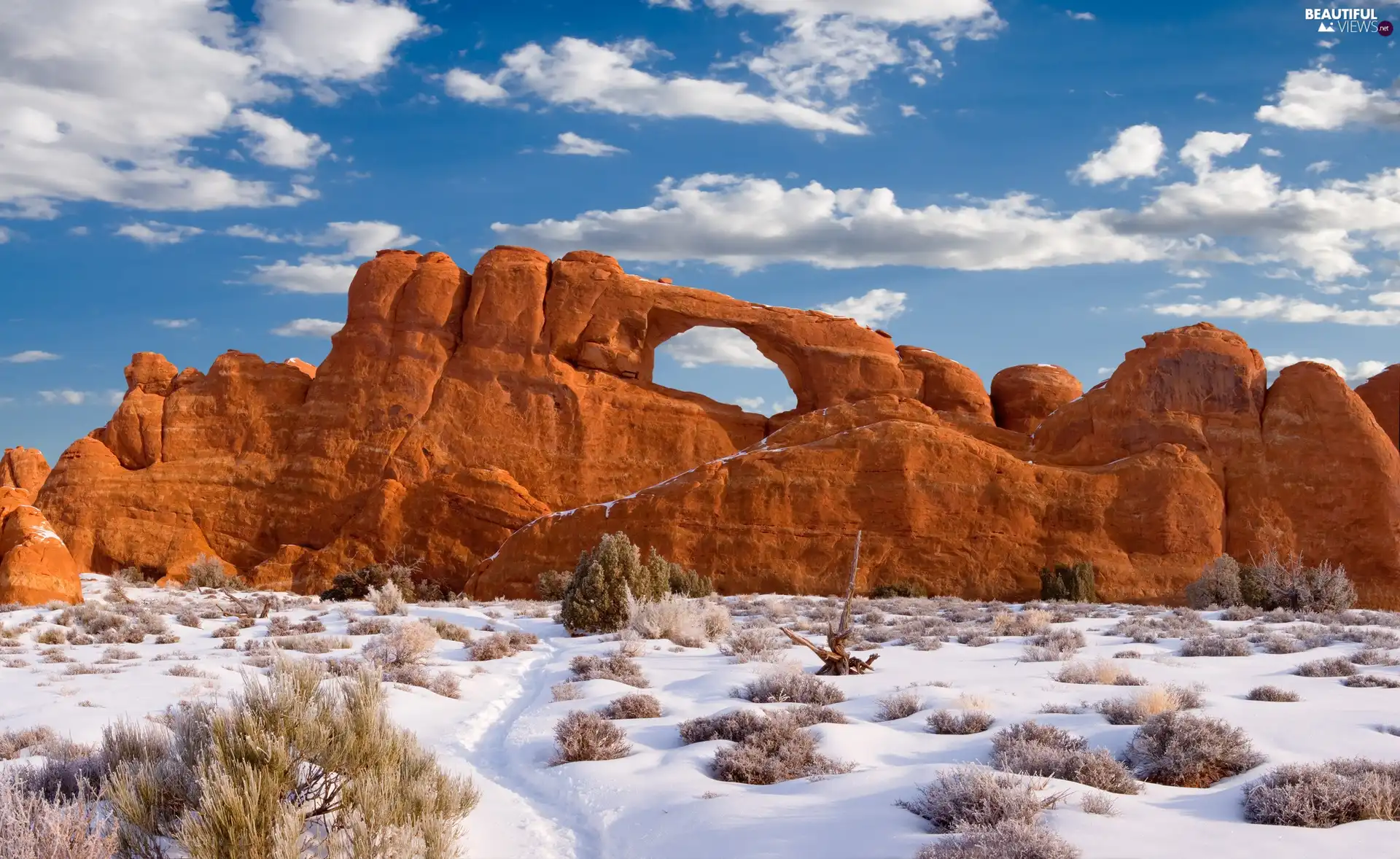 winter, Sky, canyon