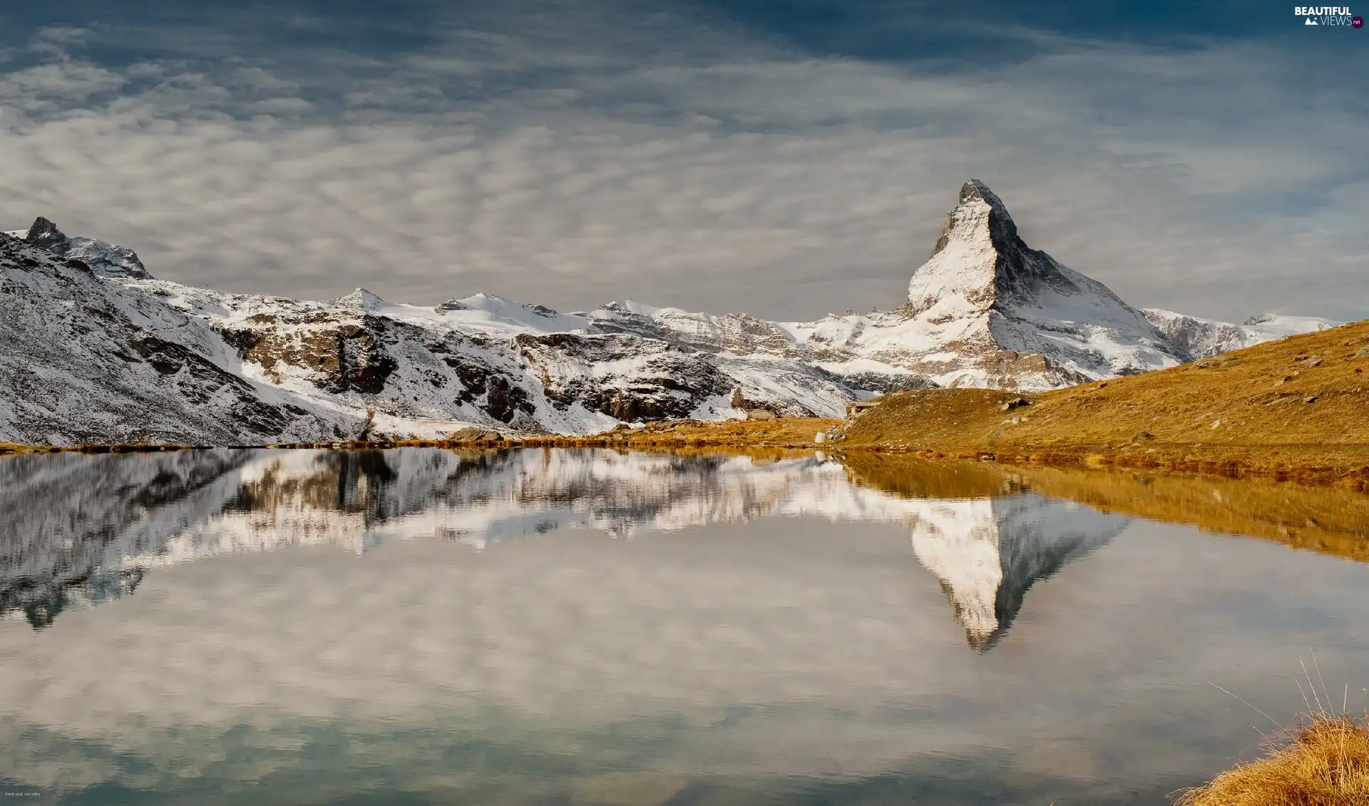 rocks, snow, winter, lake