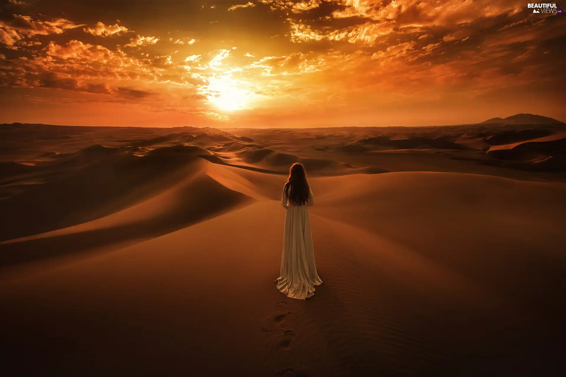 Great Sunsets, Desert, Women